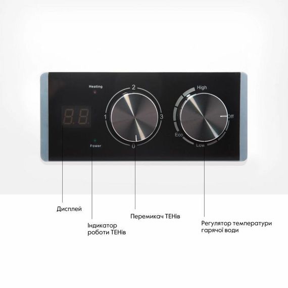 Водонагреватель электрический Thermo Alliance 80 л плоский горизонтальный, мокрый ТЭН 2 кВт (0,8+1,2) DT80H20G(PD) | Зображення 5