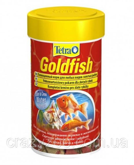 Корм для золотых рыб Tetra Goldfish в хлопьях 100 мл 177635