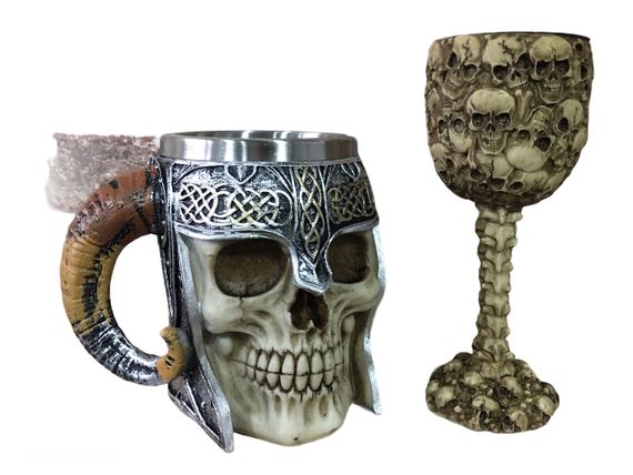 Подарунковий Набір Гуртка Чашка Келих 3D Сатан Черепа Великі | Зображення 2