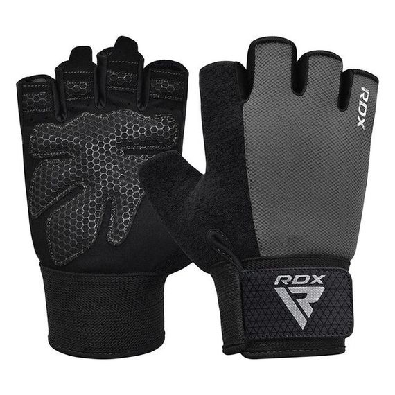 Перчатки для фитнеса RDX W1 Half (Gray ) Plus M