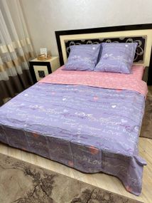 Комплект постельного белья Soft полуторный сердечка 150х215 см Love