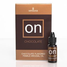 Збуджувальні краплі для клітора Sensuva ON Arousal Oil for Her Chocolate (5 мл) зі смаком шоколаду Sex Aura