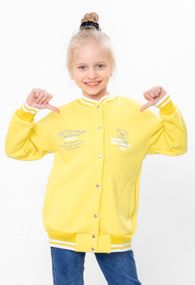 Бомбер для дівчинки Носи своє 134 Жовтий (p-13305-148112)