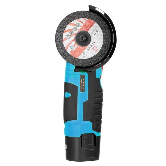 Аккумуляторная болгарка в кейсе + аккумулятор 12V, диск 75мм / Угловая шлифовальная машина / Мини болгарка | Зображення 2