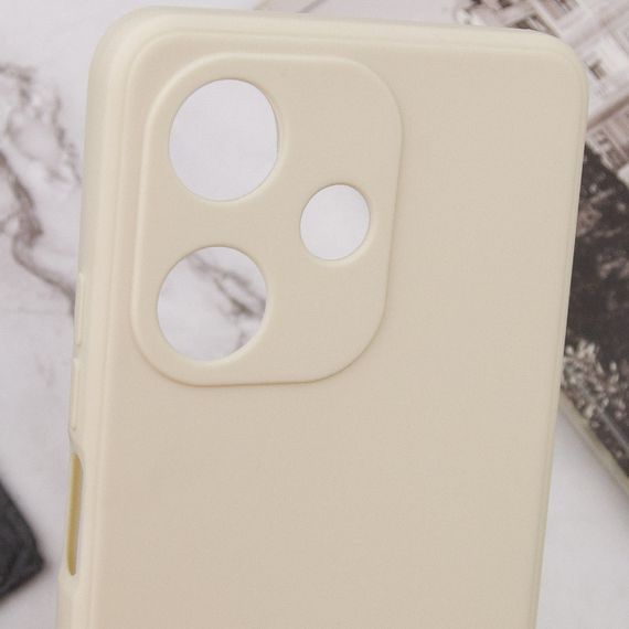 Силіконовий чохол Candy Full Camera для Infinix Hot 30 Play Бежевий / Antique White | Зображення 4