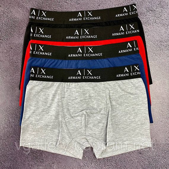Чоловічі труси Armani Exchange, чоловічі боксери Армани, бавовняні труси Армани Преміум якості