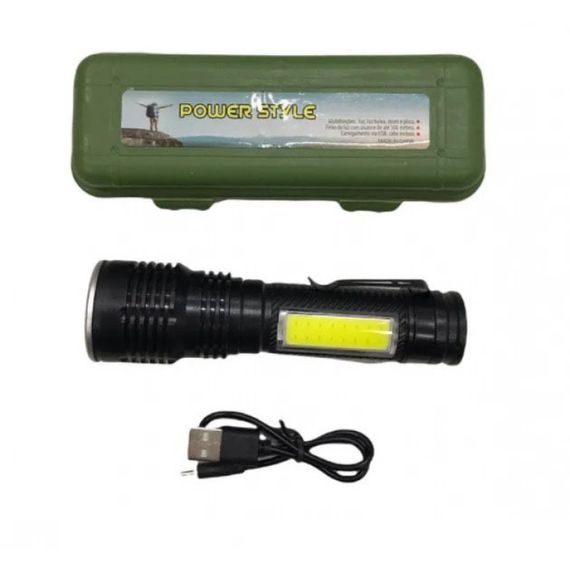 Ручной фонарик led X-Balog BL-645S-XPE+COB / Тактические фонари для охоты / Карманный фонарь с JM-134 usb зарядкой | Зображення 4