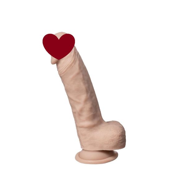 Фалоімітатор SilexD Johnny Real Skin Flesh (7in MODEL 1), суперсофт-силікон+Silexpan, діаметр 3,8см Sex Aura