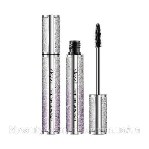 Водостійка туш для вій з силіконовою щіточкою, Skyvii | Зображення 2