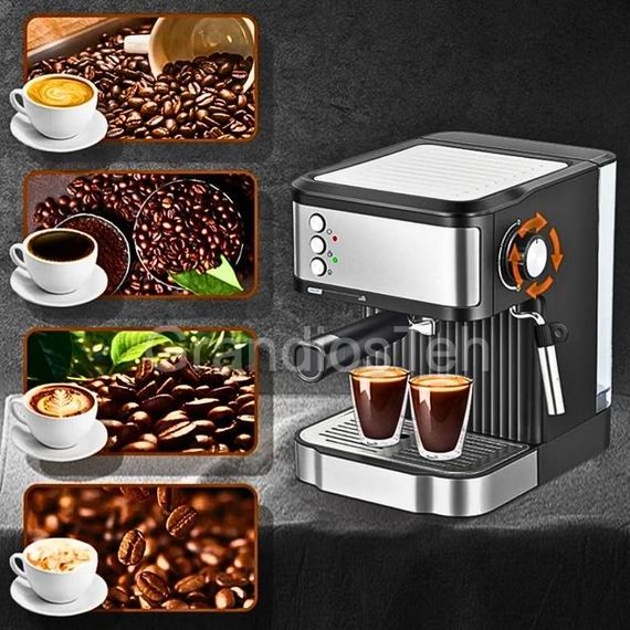 Еспресо-кавоварка з потужністю 1200 Вт і тиском 20 бар Crownberg CB-1570 (46624-Cb 1570_1749) | Зображення 5