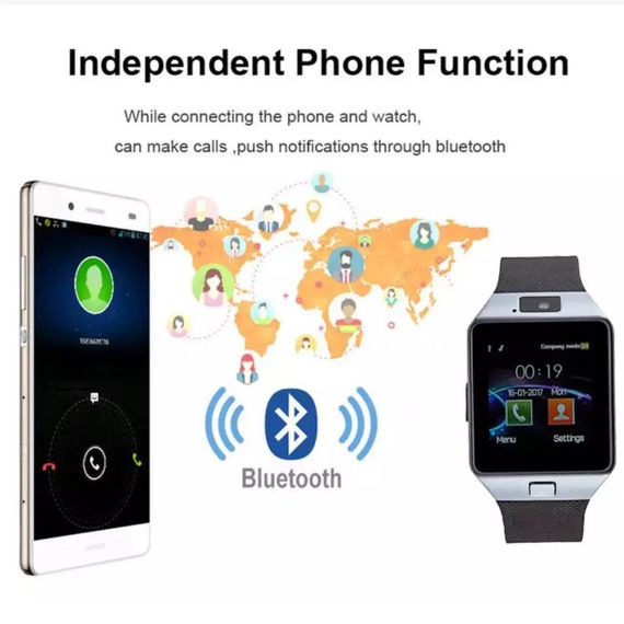 Смарт-годинник Smart Watch Q18. KM-494 Колір: срібний