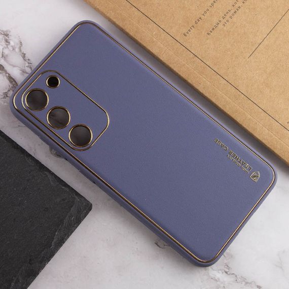 Шкіряний чохол Xshield для Samsung Galaxy S23 Серый / Lavender Gray | Зображення 3
