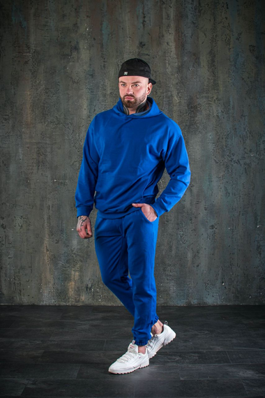 Костюм оверсайз весна синий M L | Зображення 1