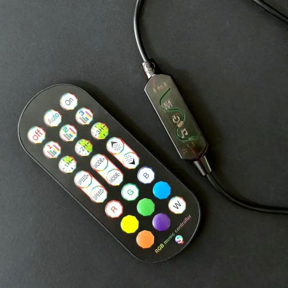 Світлодіодні панелі 25 см 2шт RGB з APP Smart від USB та пультом | Зображення 6