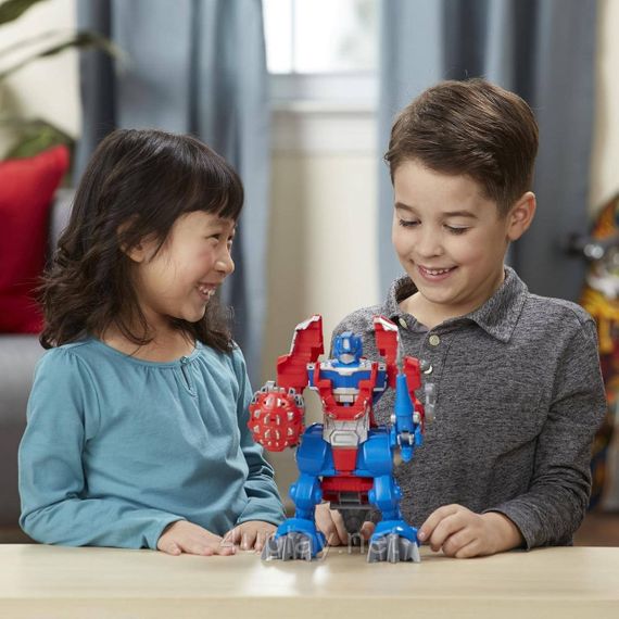 Трансформер Оптимус Прайм динозавры Оригинал Transformers Rescue Bots Knight Watch Optimus Prime | Зображення 6