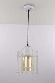 Люстра підвісна LOFT на 1 лампочку 25079 Білий 35-90х19х19 см.