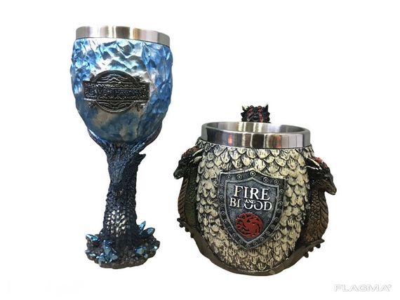 Подарочный Набор Кружка Чашка Бокал 3D Игра Престолов Game Of Thrones Fire and Blood...