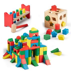 Развивающая игрушка Melissa&amp;Doug МЕГА-набор Кубики/Сортер/Стучалка (MD93685)