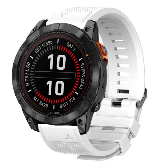 Силіконовий ремінець Primo для годинника Garmin Fenix 8 51mm / Fenix 7X / Fenix 7X Pro - White | Зображення 2