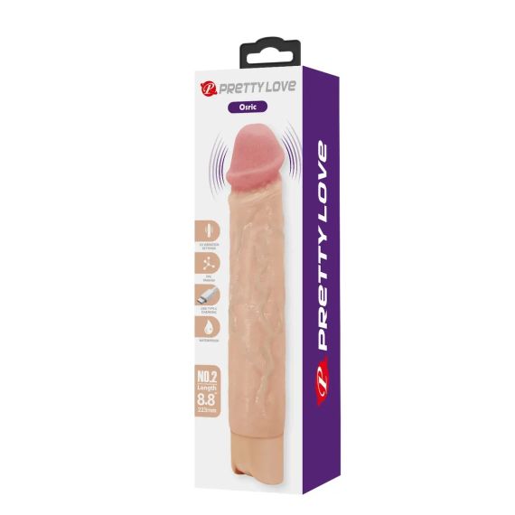 Перезарядний вібратор реалістик Pretty Love - Osric Realistic Vibrating Dildo, BW-500081 Sex Aura | Зображення 9