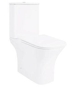 Унітаз підлоговий Qtap Presto Quadro Rimless з сидінням Slim Duroplast/ Soft-close/ Quick Release QT24221215AW