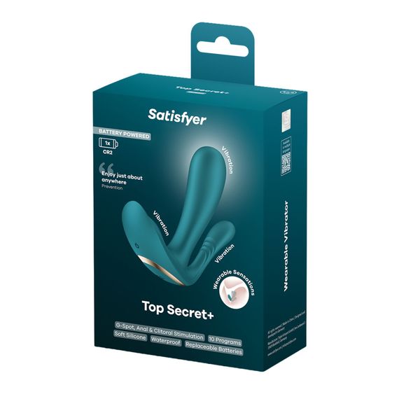 Подвійний вібратор у трусики Satisfyer Top Secret+ Battery Series (м'яте паковання!!!) | Зображення 8