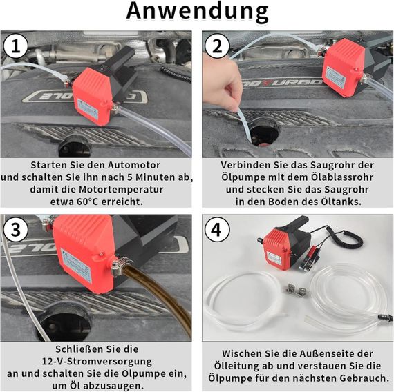 Насос портативний оливний для заміни оливи, Nartov Oil Extraction Pump 12 V 80 W, | Зображення 6