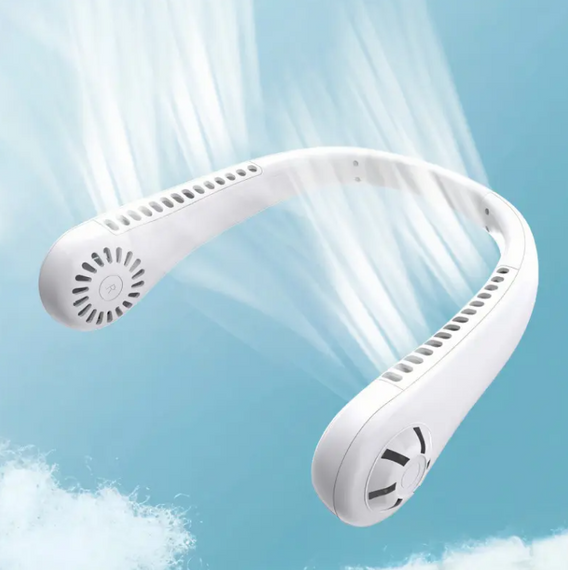 Портативний вентилятор для шиї, Акумуляторний вентилятор на шию   знижка | Зображення 8