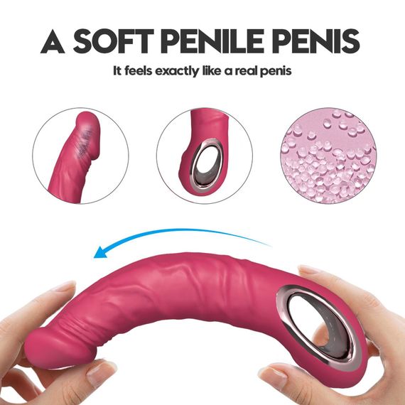 Вібратор - Realistic Vibrator Pink | Зображення 8
