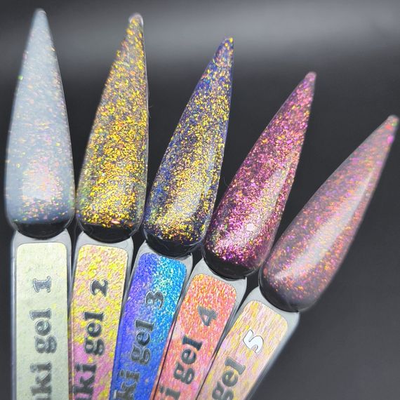 Набір гелів для нарощення нігтів Mi Yuki (з юккі) по 5мл (5шт)