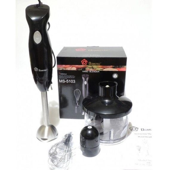 Блендер електричний занурювальний для дому DOMOTEC MS-5103 500 Вт, Блендер для супів і соусів JA-61 | Зображення 8
