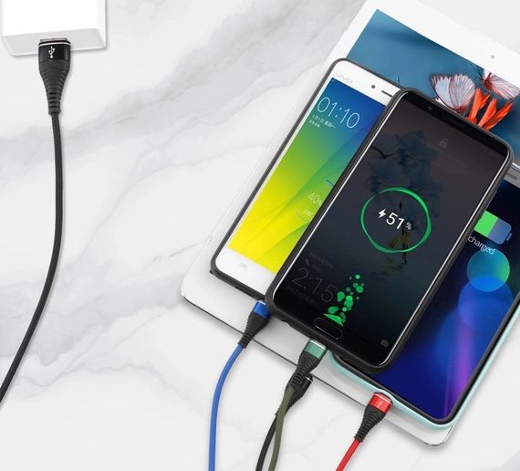 USB кабель Kaku KSC-099 4-in-1 Type-C / MicroUSB / Lightning | Зображення 1