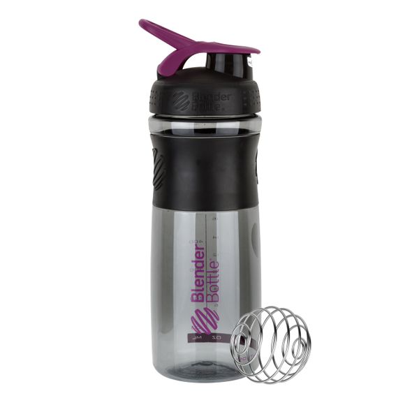 Шейкер спортивний (пляшка) BlenderBottle SportMixer 28oz/820ml Black/Plum (Original) | Зображення 5