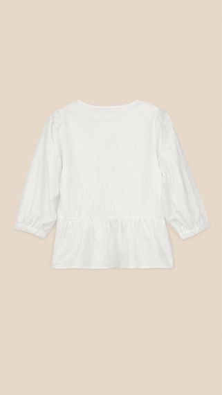 Блуза однотонна жіноча LAWA WTC02428 XL Білий shop (2000999218200) | Зображення 3