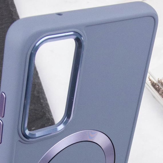 TPU чохол Bonbon Metal Style with MagSafe для Samsung Galaxy A25 5G Сірий / Lavender | Зображення 4