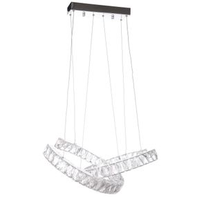 Люстра подвесная хрустальная LED 42W WW+NW+CW CH (BL-365S/2)