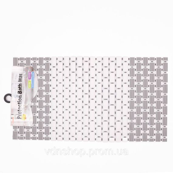 Килимок для ванної туалету душу із полівінілхлориду на присосках 73×40 см HP-42-7W | Зображення 1
