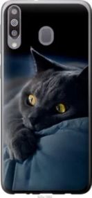 Чехол на Samsung Galaxy A40s A3050 Дымчатый кот из пластика FCh_032807