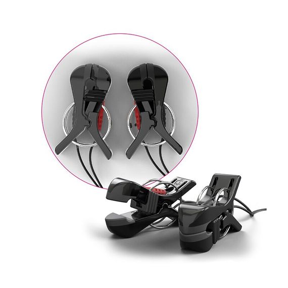 Затискачі для сосків Mystim Barry Bite для електростимуляції, з гвинтовим регулюванням | Зображення 1