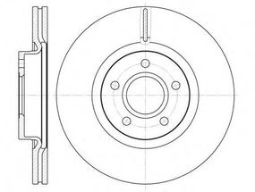 Диск гальмівний FORD C-MAX, FOCUS передн. (вир-во REMSA) REMSA 671110 на FORD C-MAX II (DXA/CB7, DXA/CEU)
