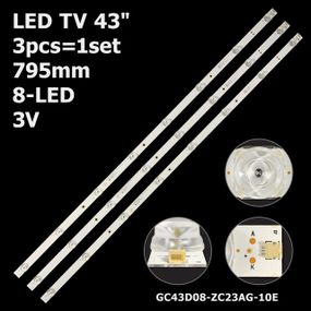 LED підсвітка TV 43" GC43D08-ZC23AG-10 GC43D08-ZC23AG-10E 303GC430059 GC43D08-ZC23AG-09E 303GC430060E 3шт.