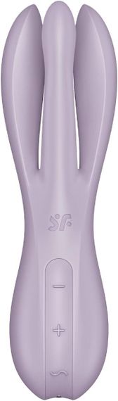 Кліторальний вібратор Satisfyer Threesome 2 Violet, 3 гнучкі пальчики, 3 мотори | Зображення 1