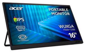 Монiтор 16" Acer PM161Wbmiuux (UM.ZP1EE.012) Black