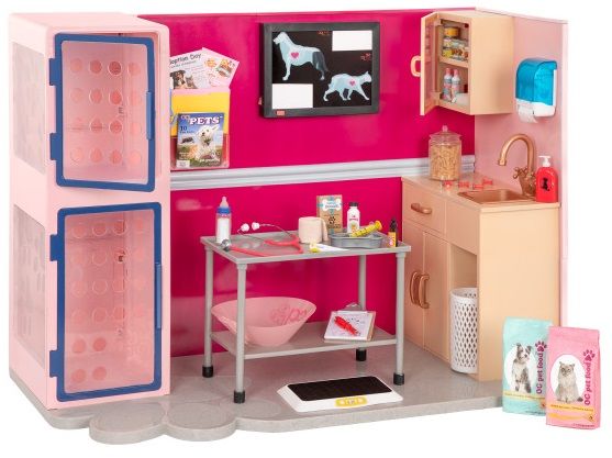 Игровой набор Our Generation Ветеринарная клиника, розовый BD35140Z (BD35140Z)