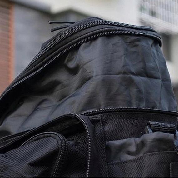 Велосипедна сумка на багажник із дощовиком  Korbi 30L чорна | Зображення 7
