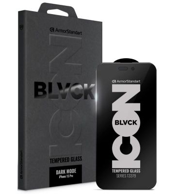 Стекло защитное Armorstandart Dark Mode Apple iPhone 15 Pro (ARM85817)