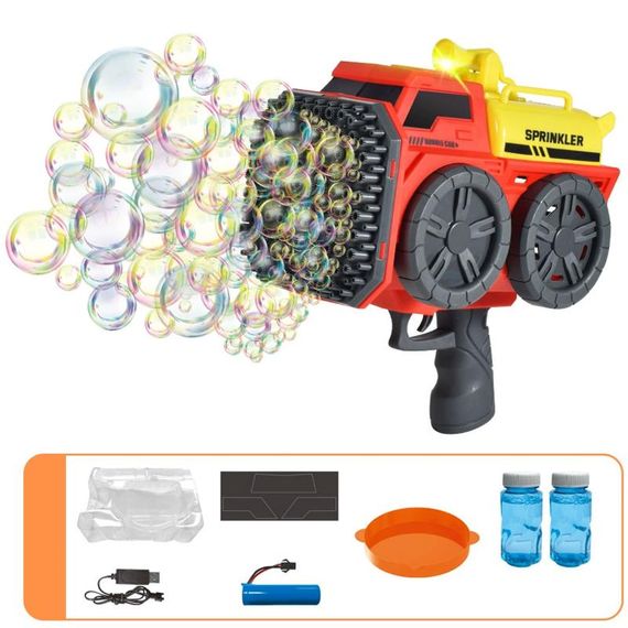 Пістолет з мильними бульбашками SHT KB1295 Truck на 139 отворів + 2xbottle 60ml Red | Зображення 2