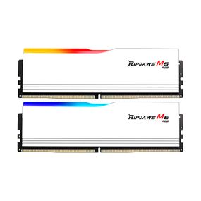 Модуль памяти для компьютера DDR5 32GB (2x16GB) 6000 MHz Ripjaws M5 RGB Matte White G.Skill (F5-6000J3238F16GX2-RM5RW)