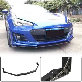 Накладка на передній бампер Lip V1 (2017-2021, Карбон) для Subaru BRZ рр