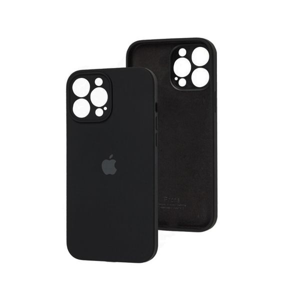 Чохол накладка Silicone Case Full Camera Protection для iPhone 15 Pro Max-black